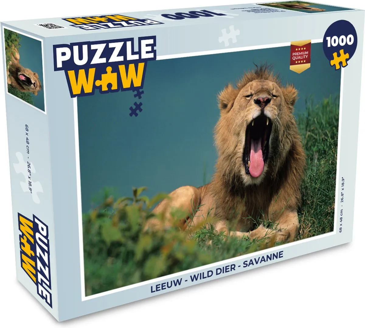 PuzzleWow Leeuw Savanne Legpuzzel 1000 Stuks