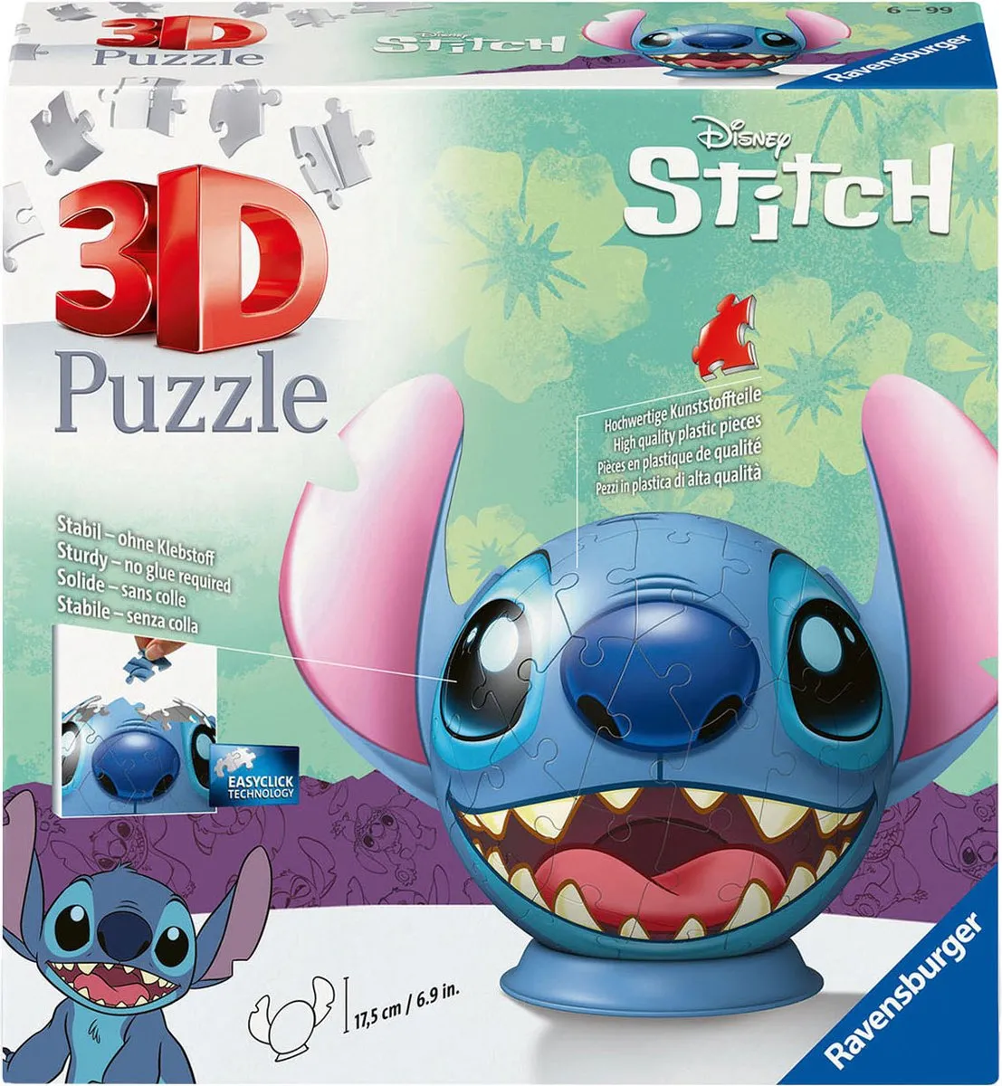Ravensburger Disney Stitch 3D Puzzel 72 Stuks - Multicolor