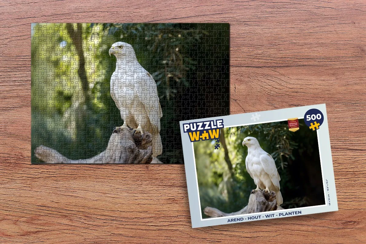 PuzzleWow Arend Legpuzzel 500 Stuks - Wit