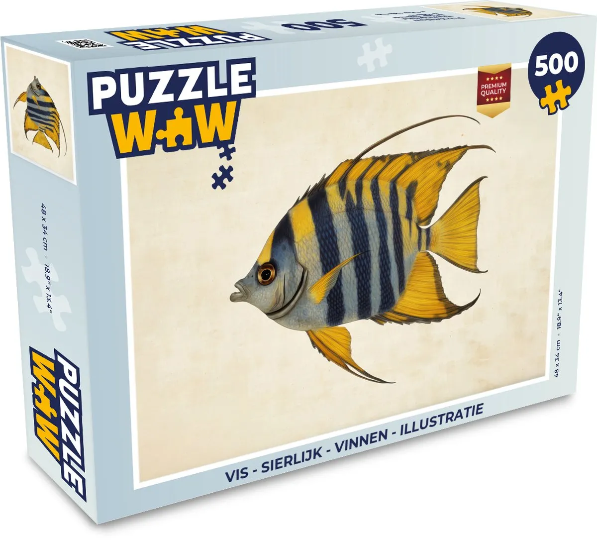 PuzzleWow Vis - Sierlijk Legpuzzel 500 Stuks