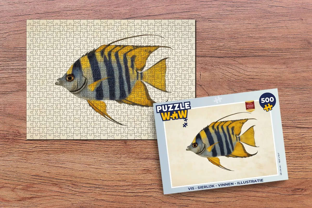PuzzleWow Vis - Sierlijk Legpuzzel 500 Stuks