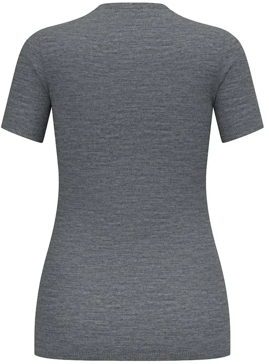 ODLO Merino 160 Basislaag Korte Mouwen - S - Grijs - afbeelding 4 van 4