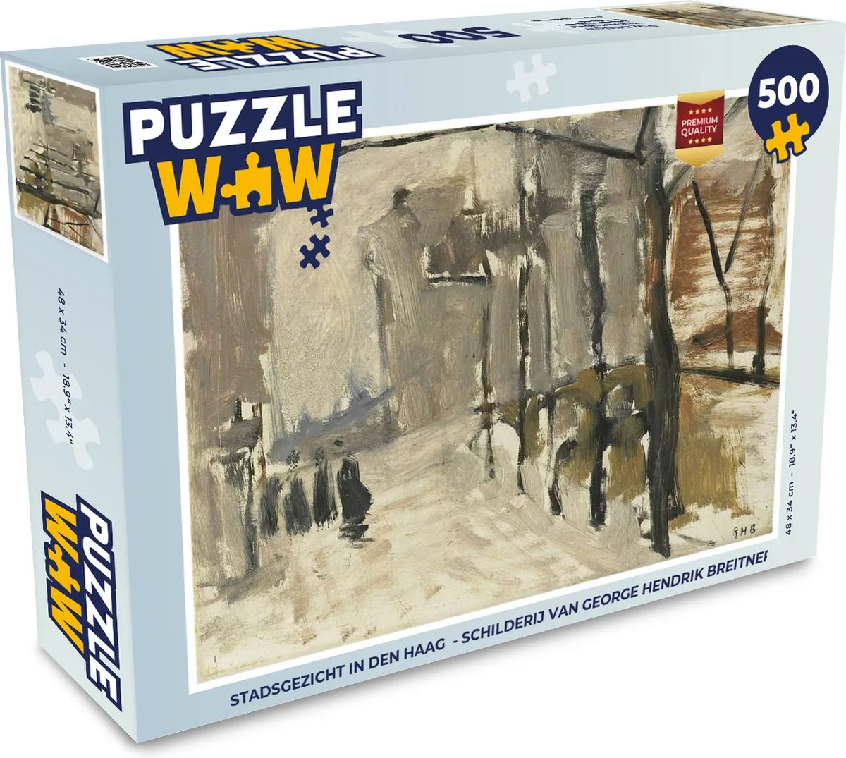 PuzzleWow Legpuzzel Den Haag Breitner 500 Stuks