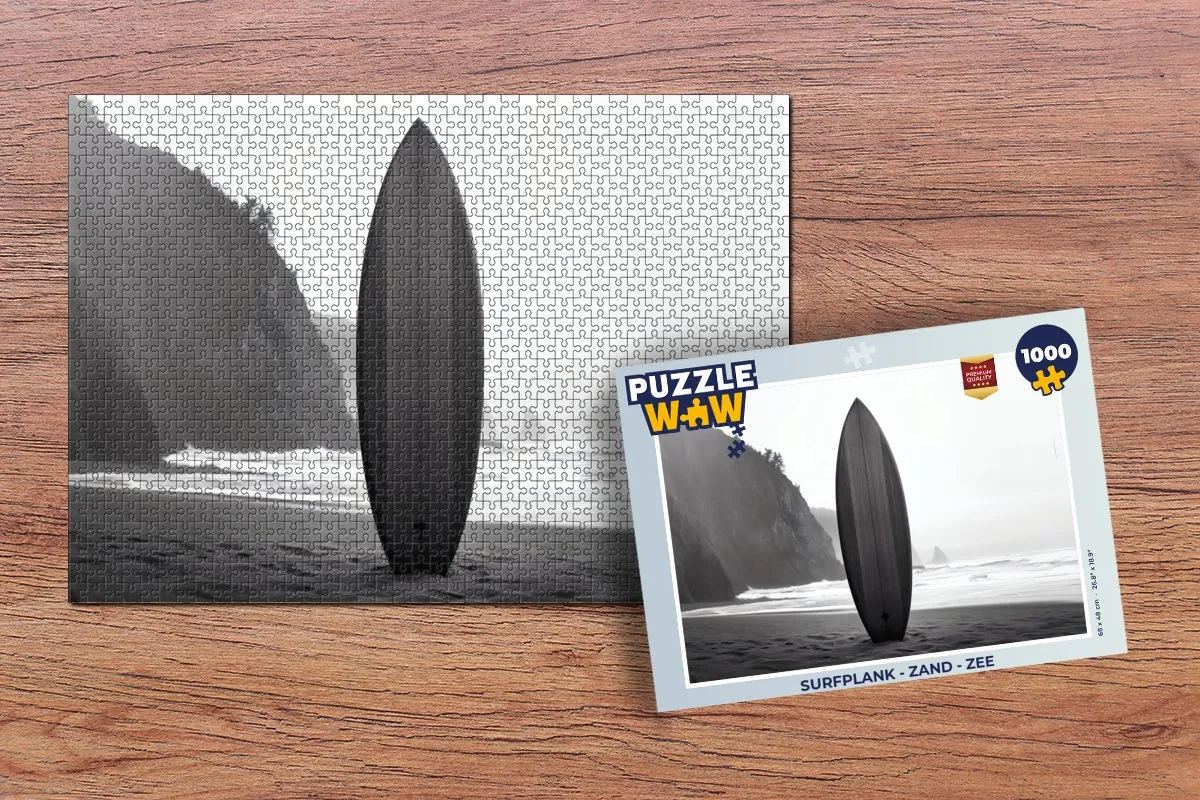 PuzzleWow Legpuzzel Surfplank Zee 1000 Stuks