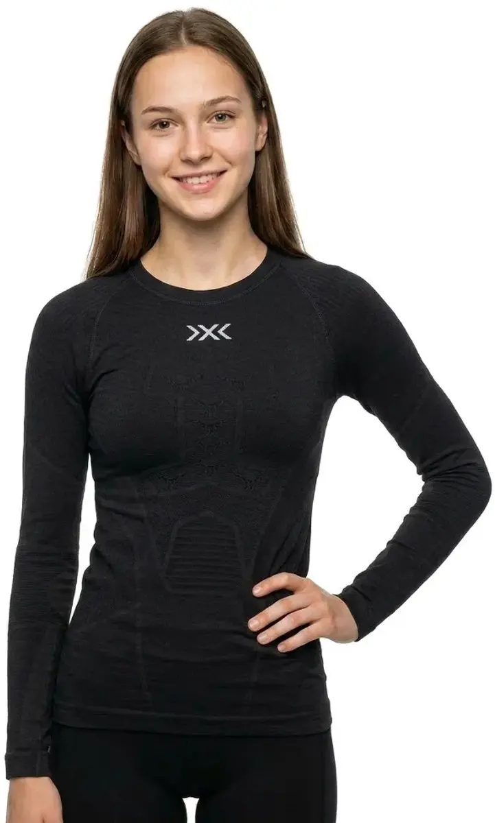 X-Bionic Symbio Merino Lange Mouwen Basislaag - L - Opal Black - afbeelding 5 van 6