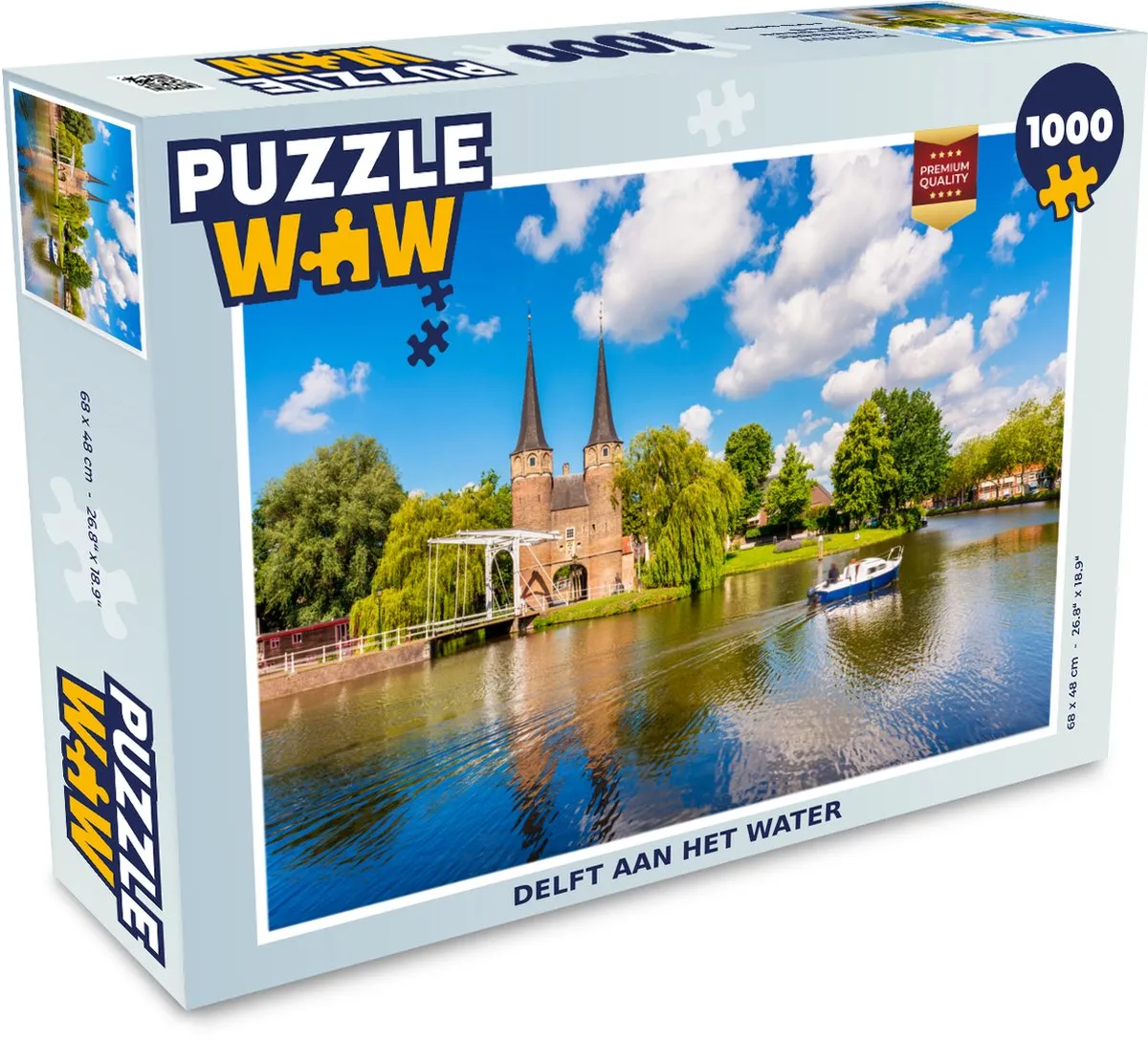PuzzleWow Delft Waterboot Legpuzzel 1000 Stuks