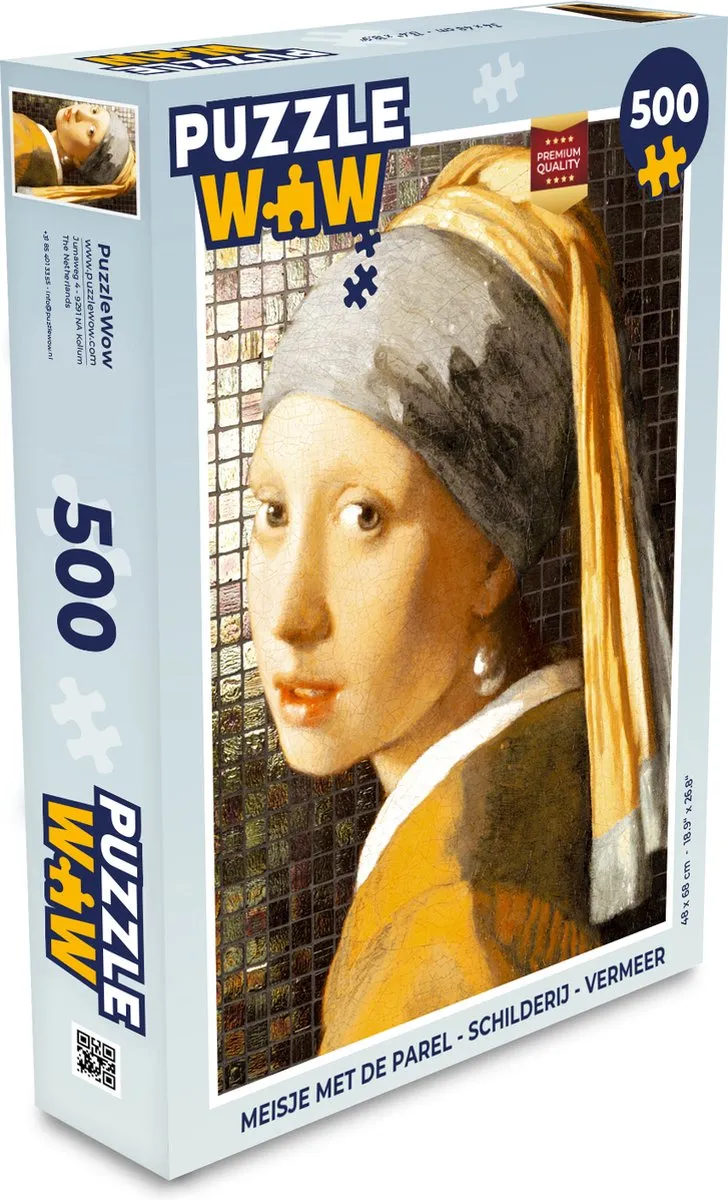PuzzleWow Vermeer Legpuzzel 500 Stuks