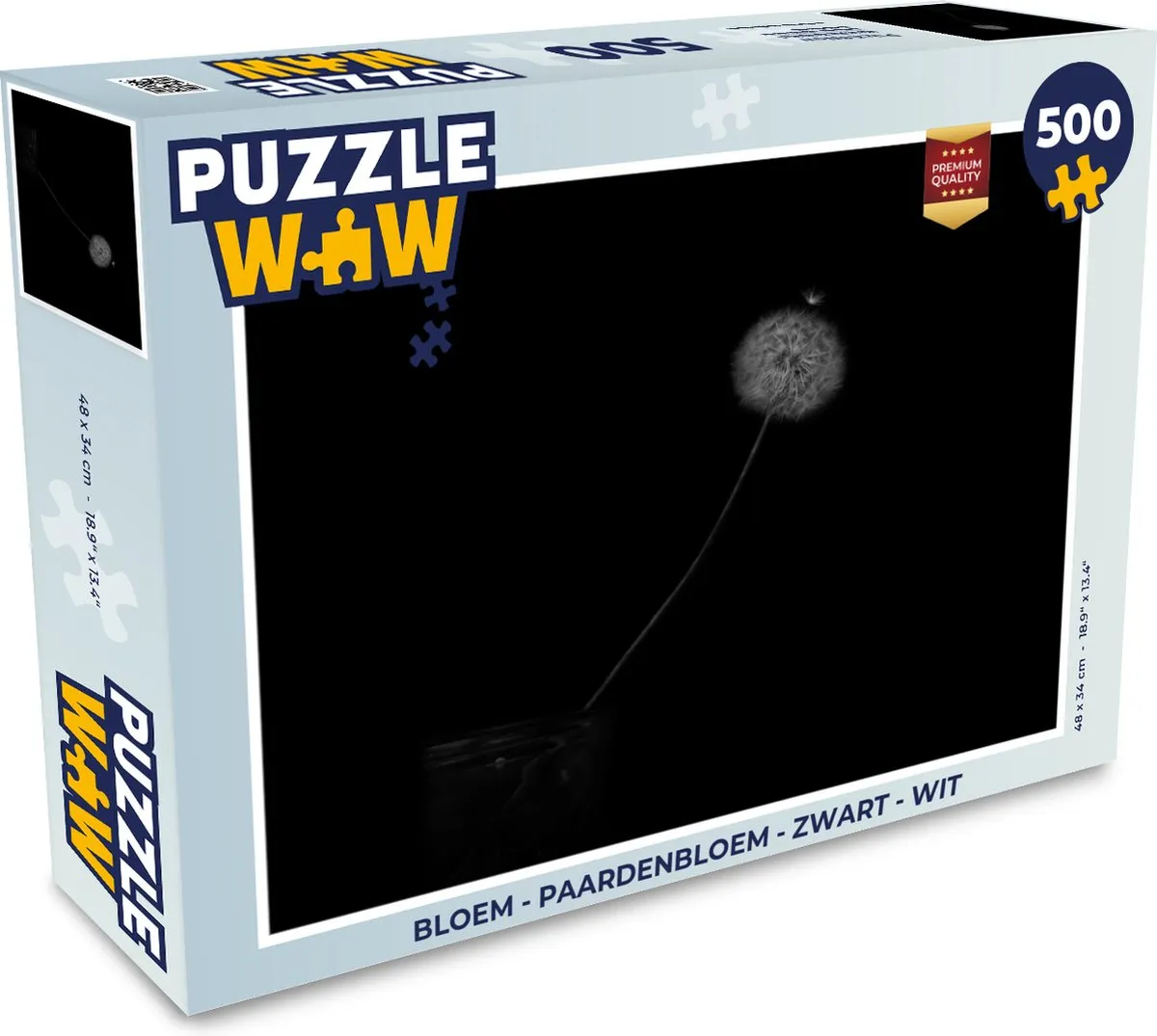 PuzzleWow Bloemen Paardenbloem Legpuzzel 500 Stuks - Multicolor