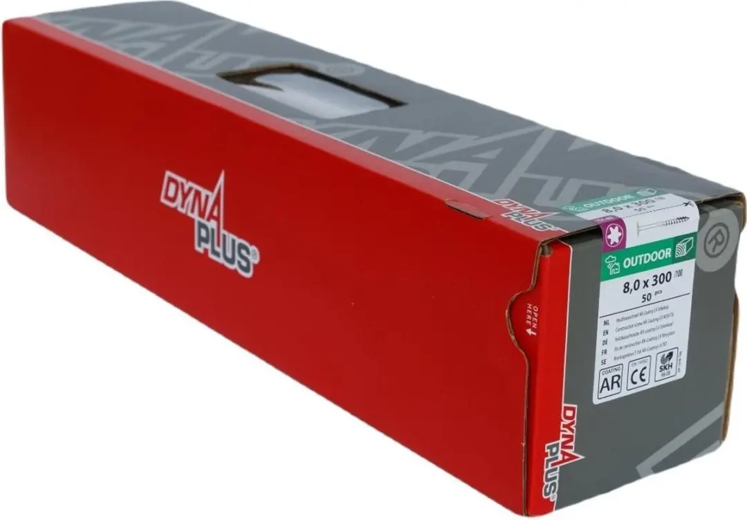 Dynaplus Torx 40 Tellerkopschroeven 8x300mm - 50 Stuks - Geel - afbeelding 6 van 6