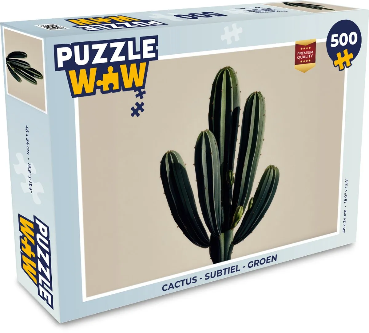 PuzzleWow Legpuzzel Cactus 500 Stuks