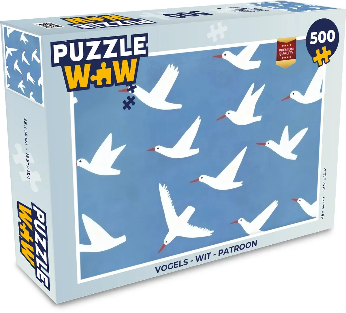 PuzzleWow Vogels Patroon Legpuzzel 500 Stuks