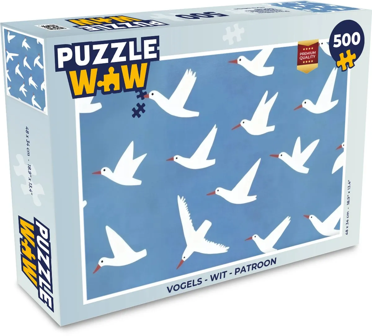 PuzzleWow Vogels Patroon Legpuzzel 500 Stuks - MPN 8721375322932