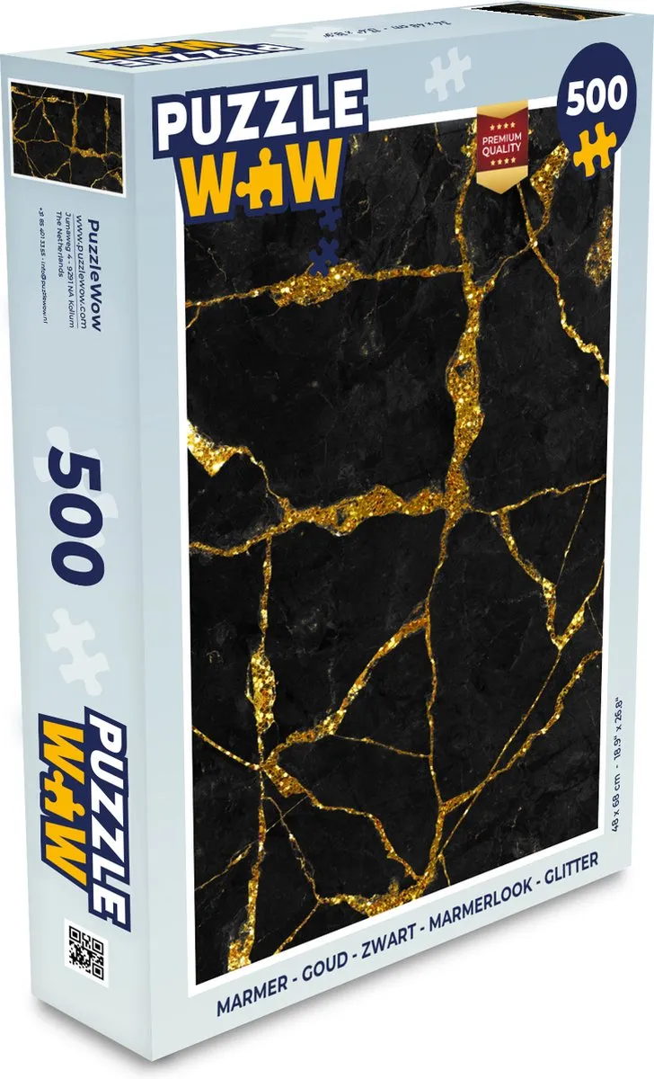 PuzzleWow Marmerlook Legpuzzel 500 Stuks