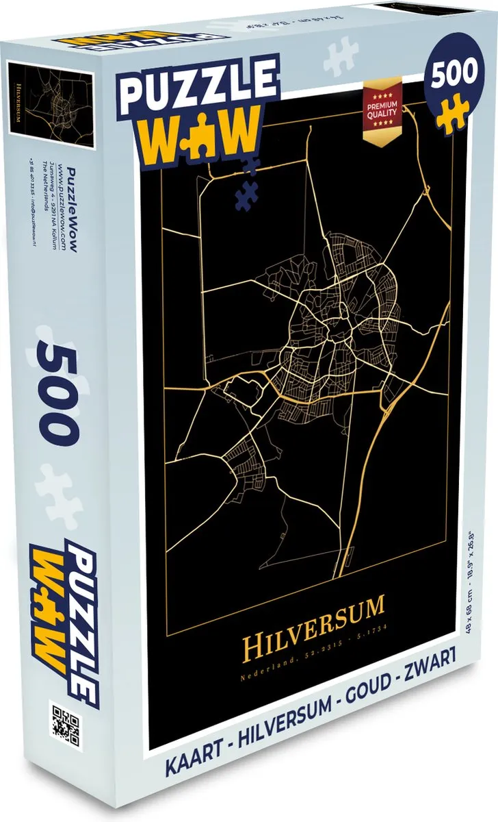 PuzzleWow Hilversum Legpuzzel 500 Stuks