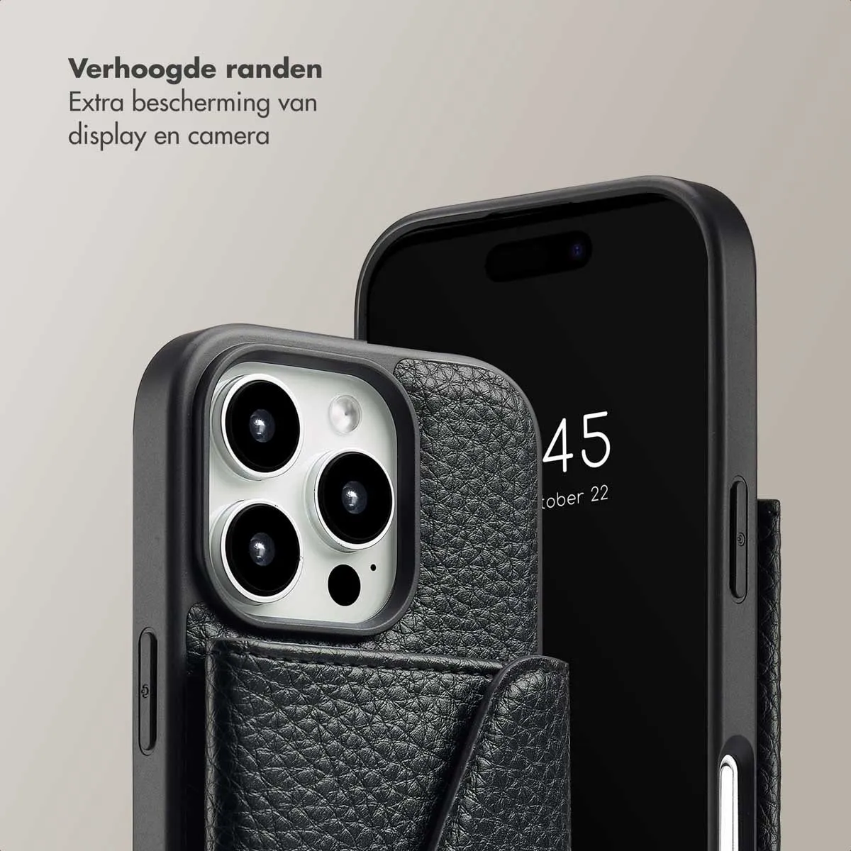 Selencia Hoesje iPhone 16 Pro - Zwart
