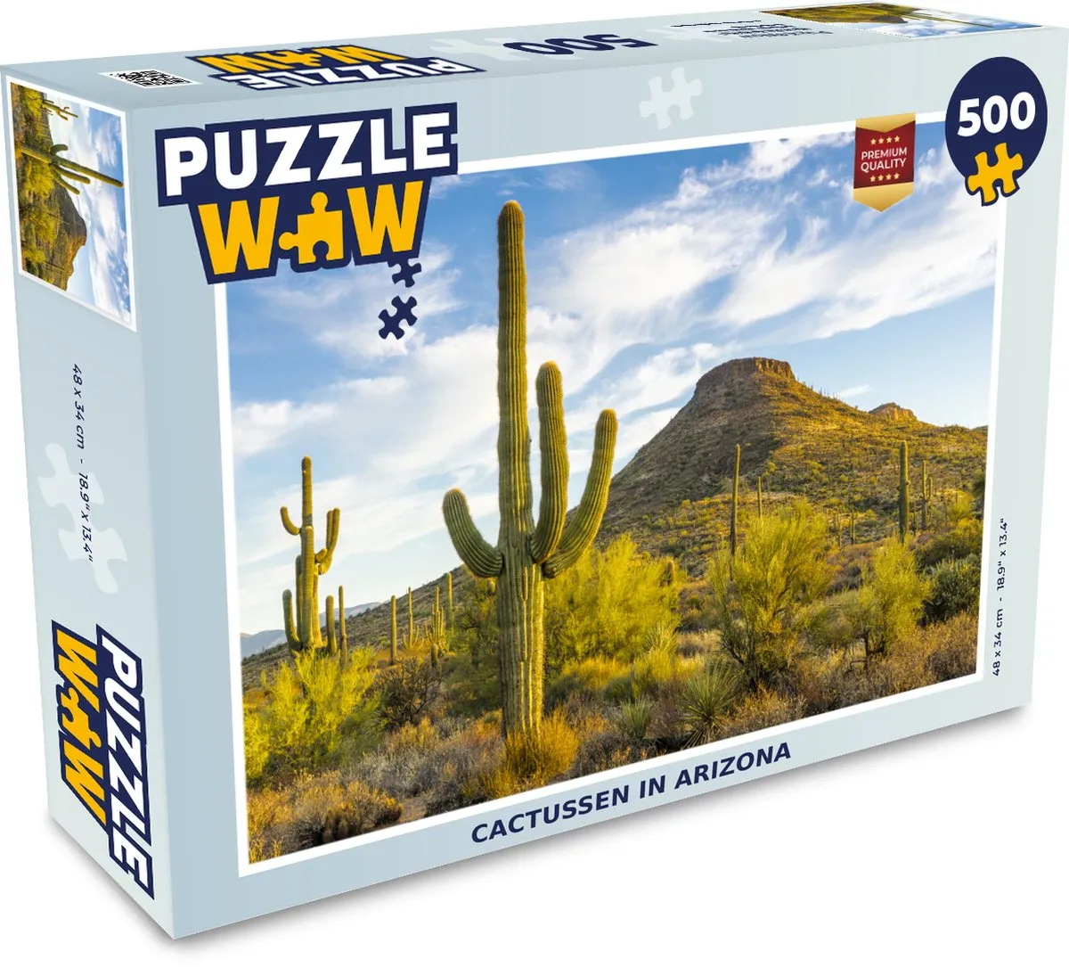 PuzzleWow Cactussen in Arizona Legpuzzel 500 Stuks