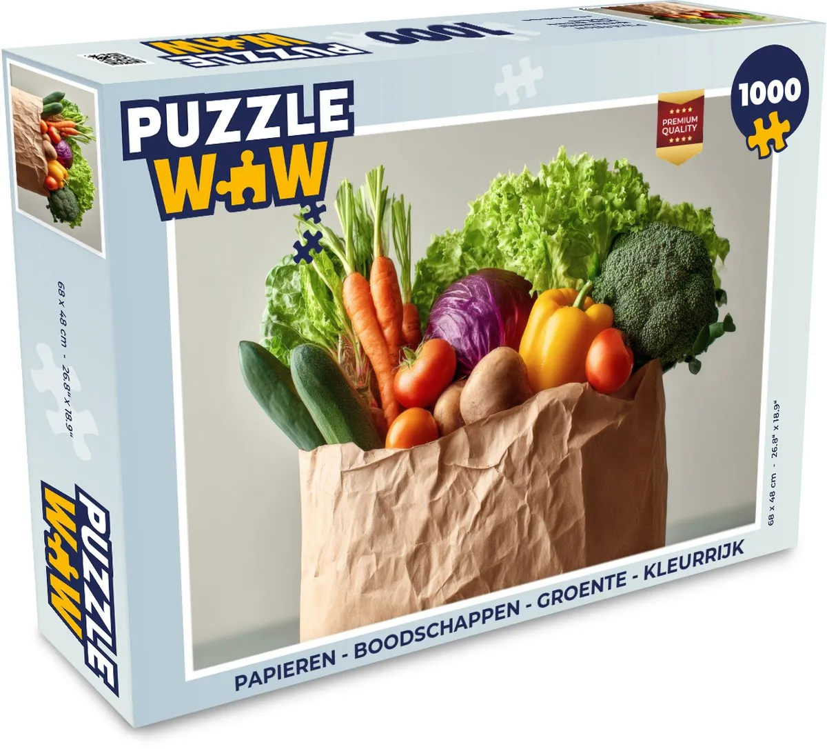 PuzzleWow Groente Legpuzzel 1000 Stuks - MPN 8721374593227