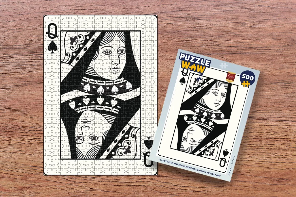 PuzzleWow Legpuzzel Schoppenkoningin 500 Stuks - Multicolor