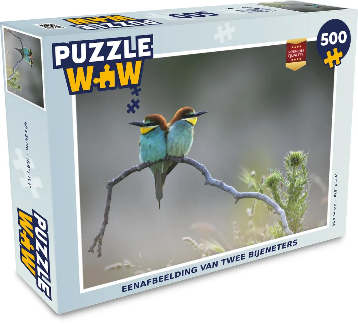 PuzzleWow Legpuzzel Bijeneters 500 Stuks
