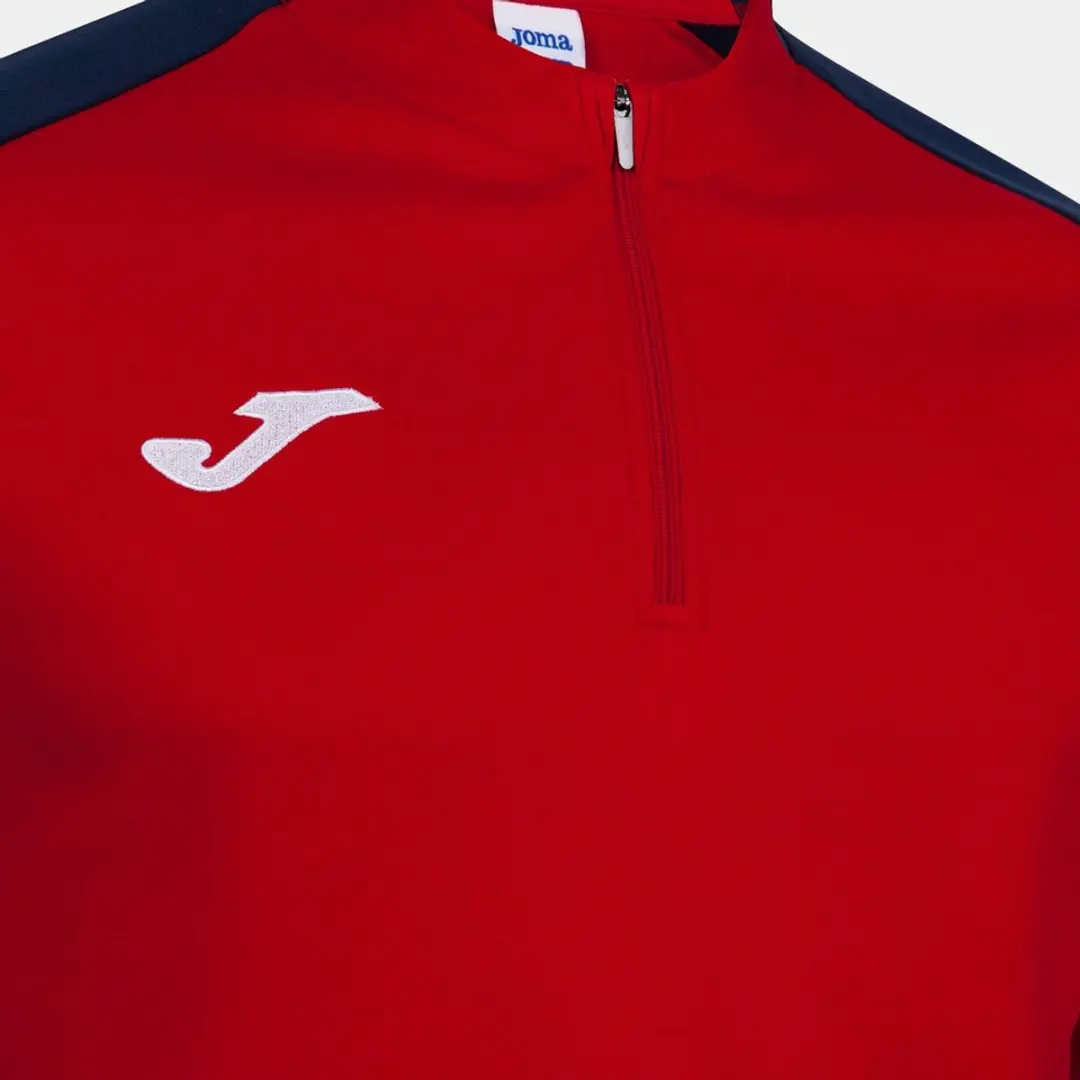 Joma Eco Championship Sweatshirt Met Halve Rits Rood M Man