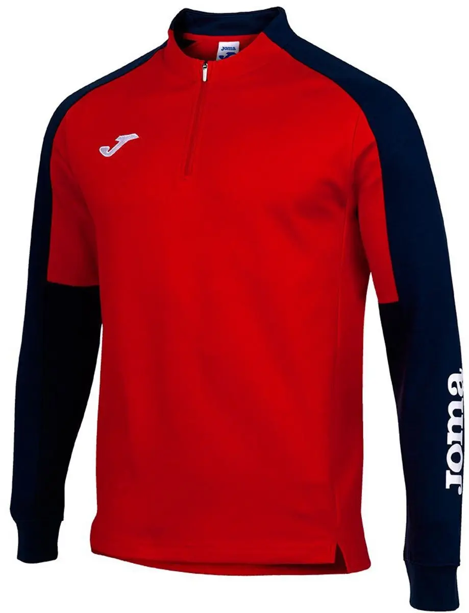 Joma Eco Championship Sweatshirt Met Halve Rits Rood M Man
