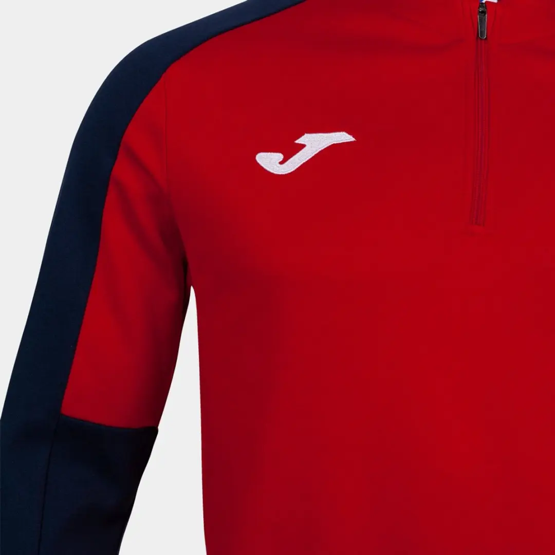 Joma Eco Championship Sweatshirt Met Halve Rits Rood M Man