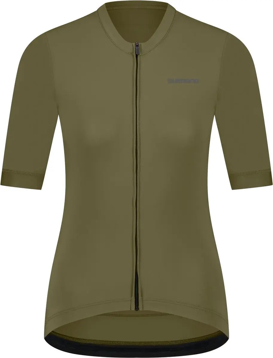 Shimano Futuro Korte Mouw Wielertrui Groen L Vrouw