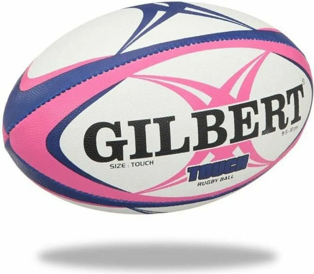 Gilbert Touch Rugbybal Maat 4 - Roze/Blauw - afbeelding 2 van 4