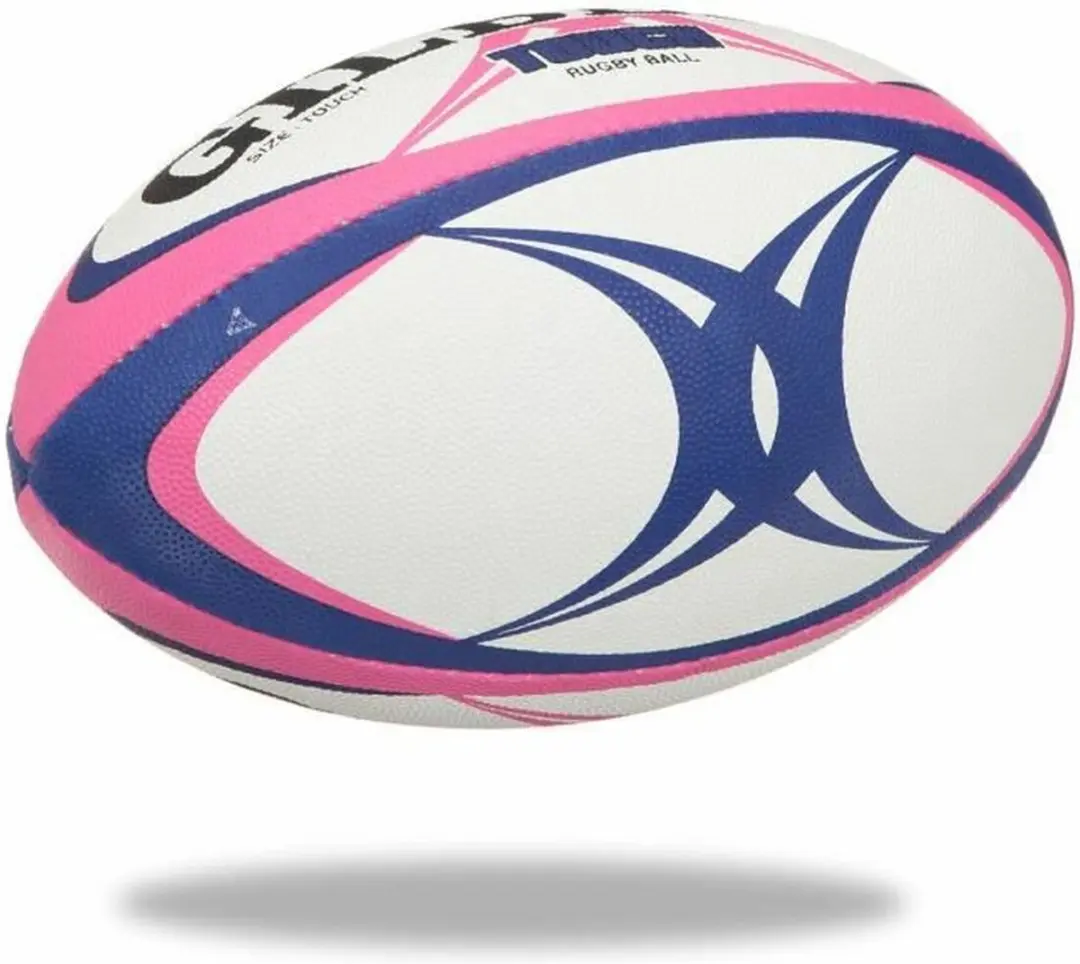 Gilbert Touch Rugbybal Maat 4 - Roze/Blauw - afbeelding 3 van 4