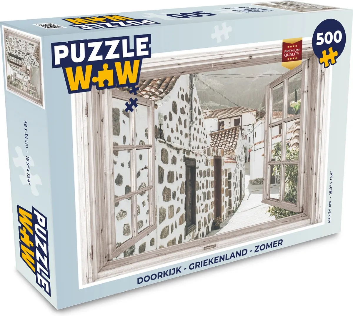 PuzzleWow Griekenland Legpuzzel 500 Stuks