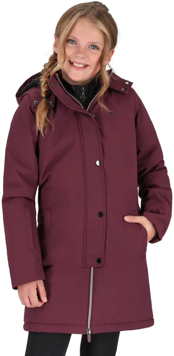 Qhp Winterjas Maelynn Junior Wine Red