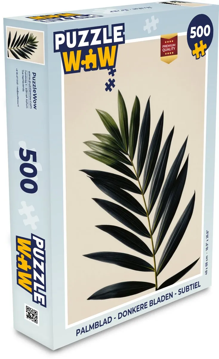 PuzzleWow Palmblad Legpuzzel 500 Stuks