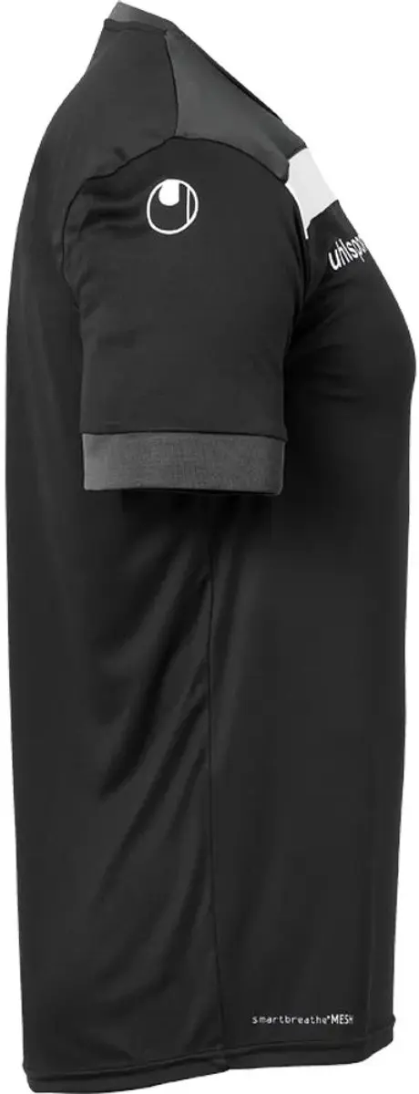 Uhlsport Offense 23 Shirt Kinderen - 152 - Zwart/Antraciet/Wit - afbeelding 4 van 6