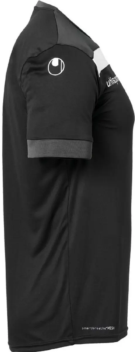 Uhlsport Offense 23 Shirt Kinderen - 152 - Zwart/Antraciet/Wit - afbeelding 6 van 6