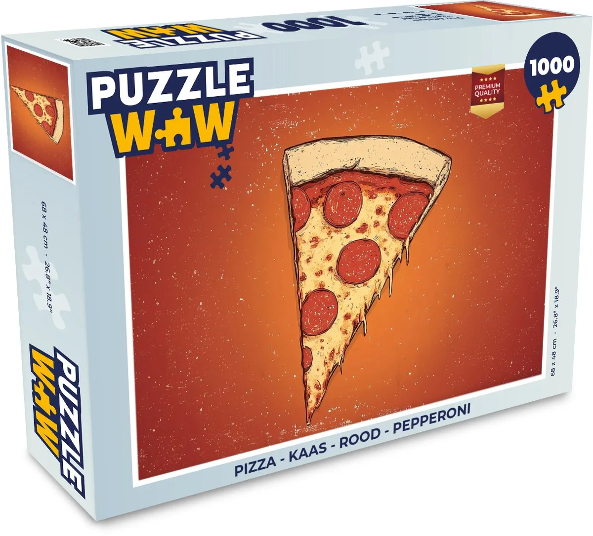 PuzzleWow Pizza Legpuzzel 1000 Stuks