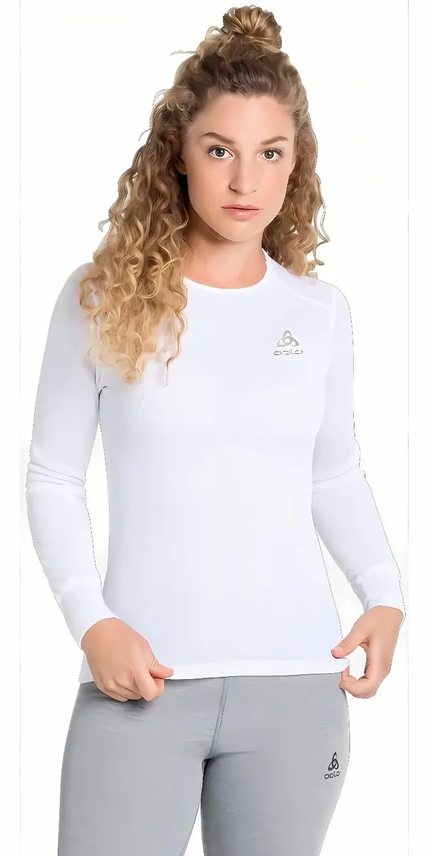 ODLO Active Warm Thermoshirt Dames - Wit - S - afbeelding 2 van 6