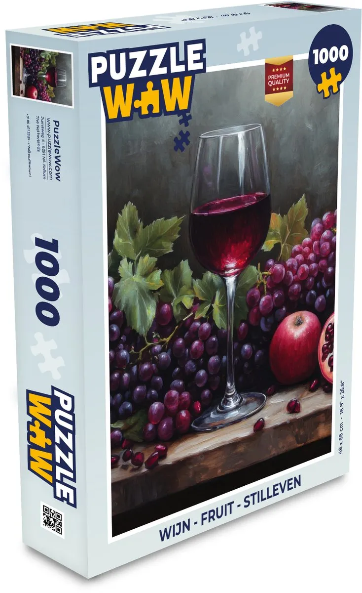PuzzleWow Fruit Stilleven Legpuzzel 1000 Stuks - MPN 8721169383576