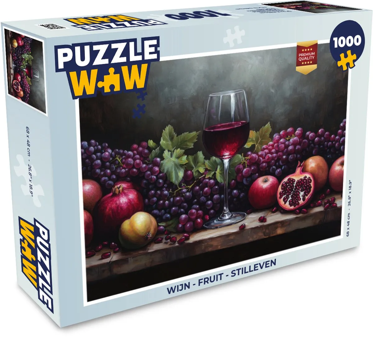 PuzzleWow Fruit Stilleven Legpuzzel 1000 Stuks - MPN 8721169383576