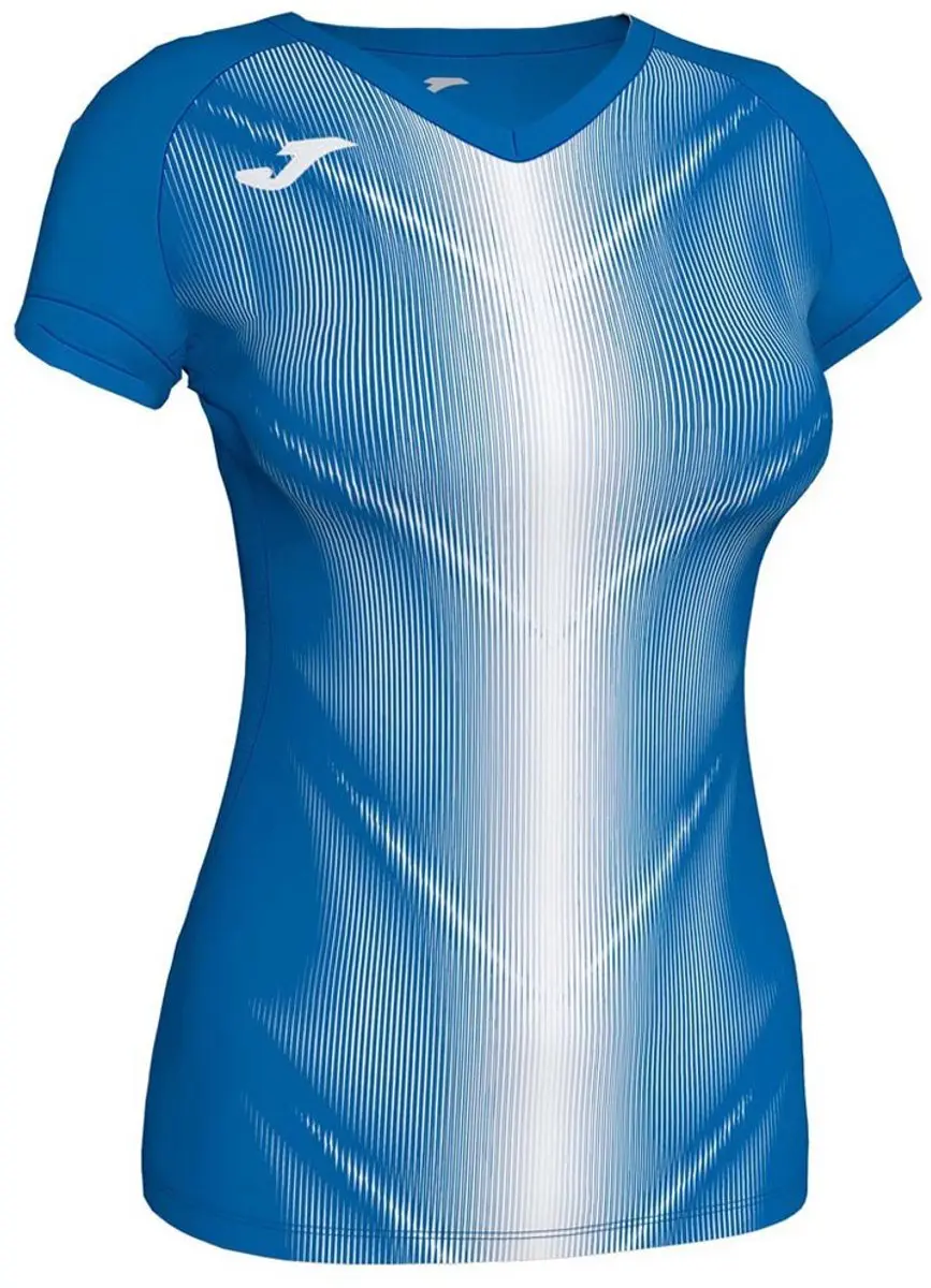 Joma Olimpia T-shirt Met Korte Mouwen Wit,Blauw XL Vrouw