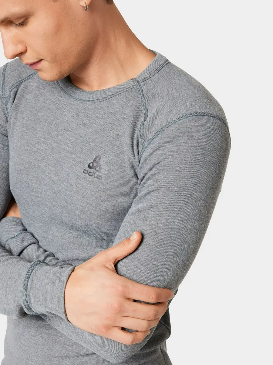 ODLO ACTIVE WARM ECO Shirt - XS - Grijs - afbeelding 3 van 6