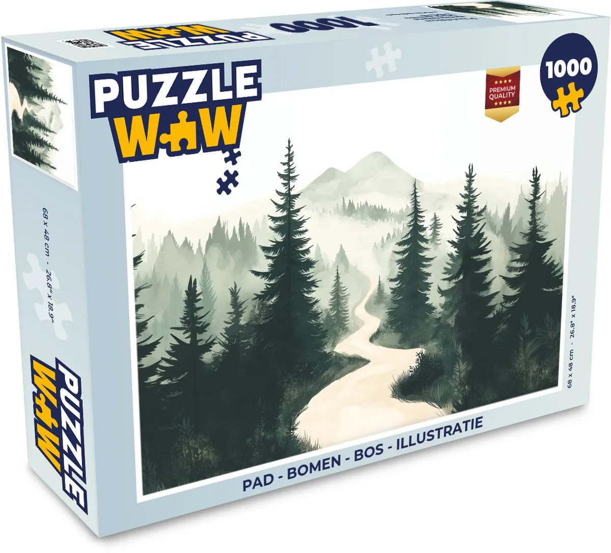 PuzzleWow Puzzel Pad Bomen 1000 Stuks