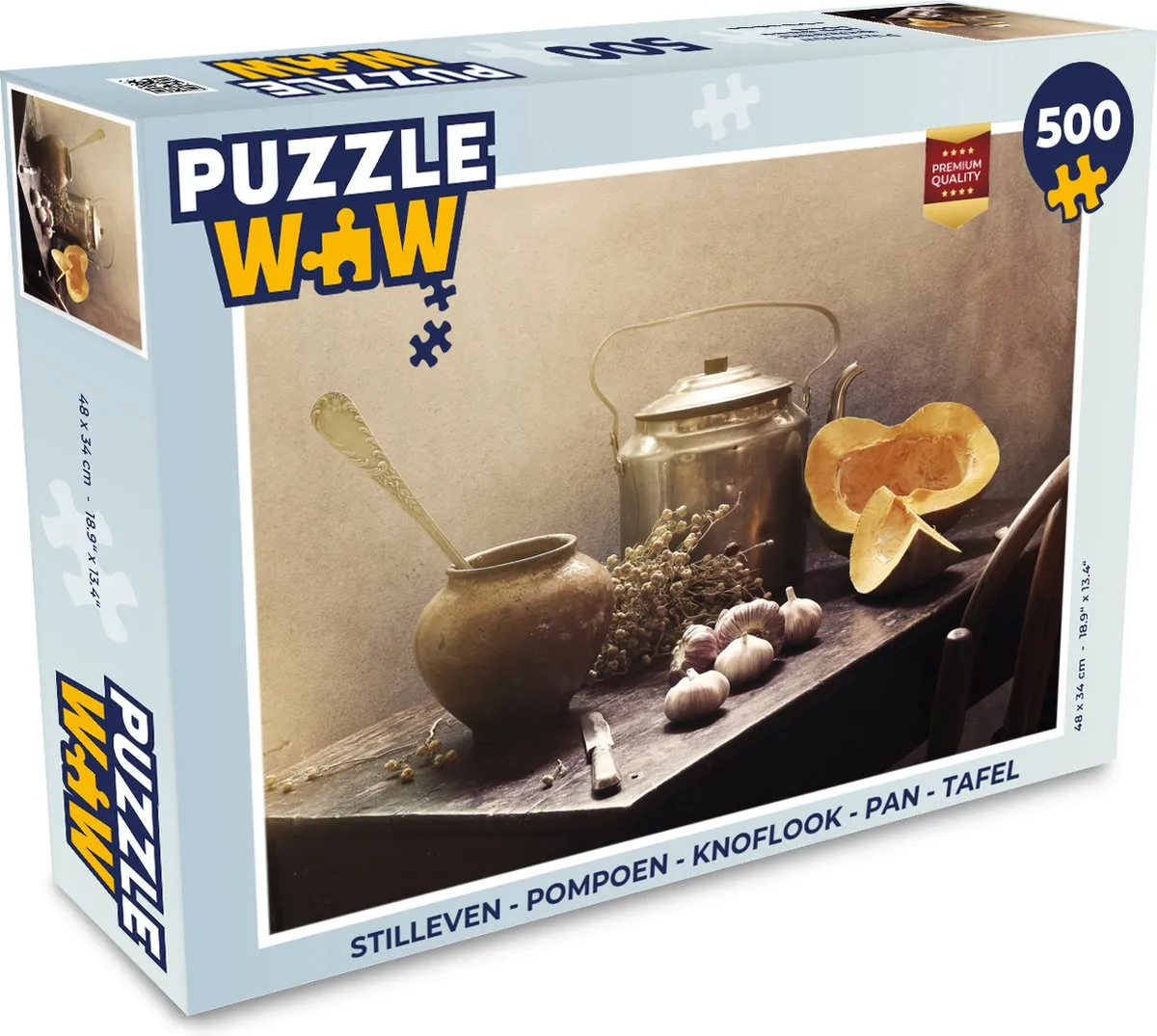 PuzzleWow Stilleven Legpuzzel 500 Stuks