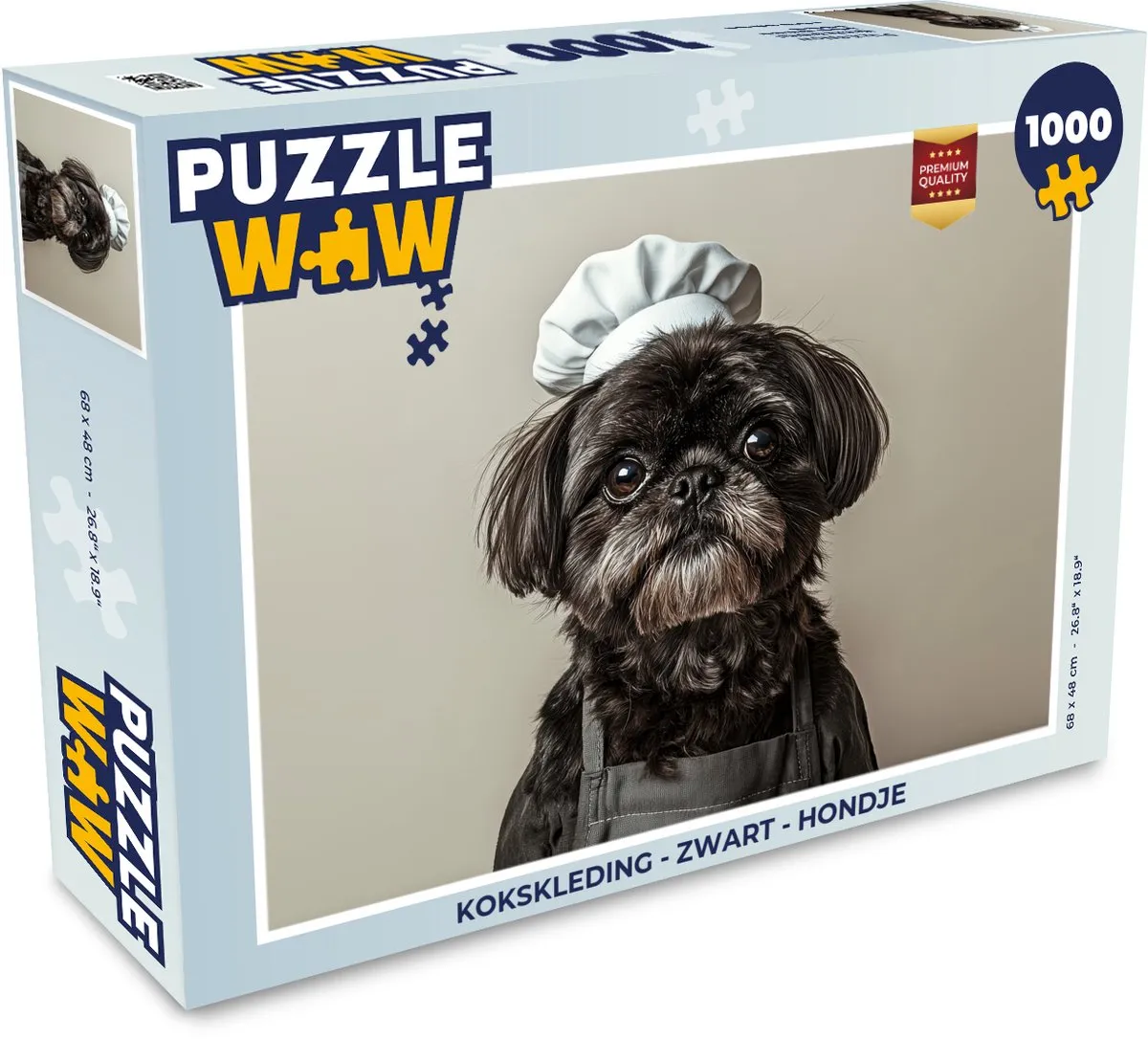 PuzzleWow Kokskleding Hondje Legpuzzel 1000 Stuks