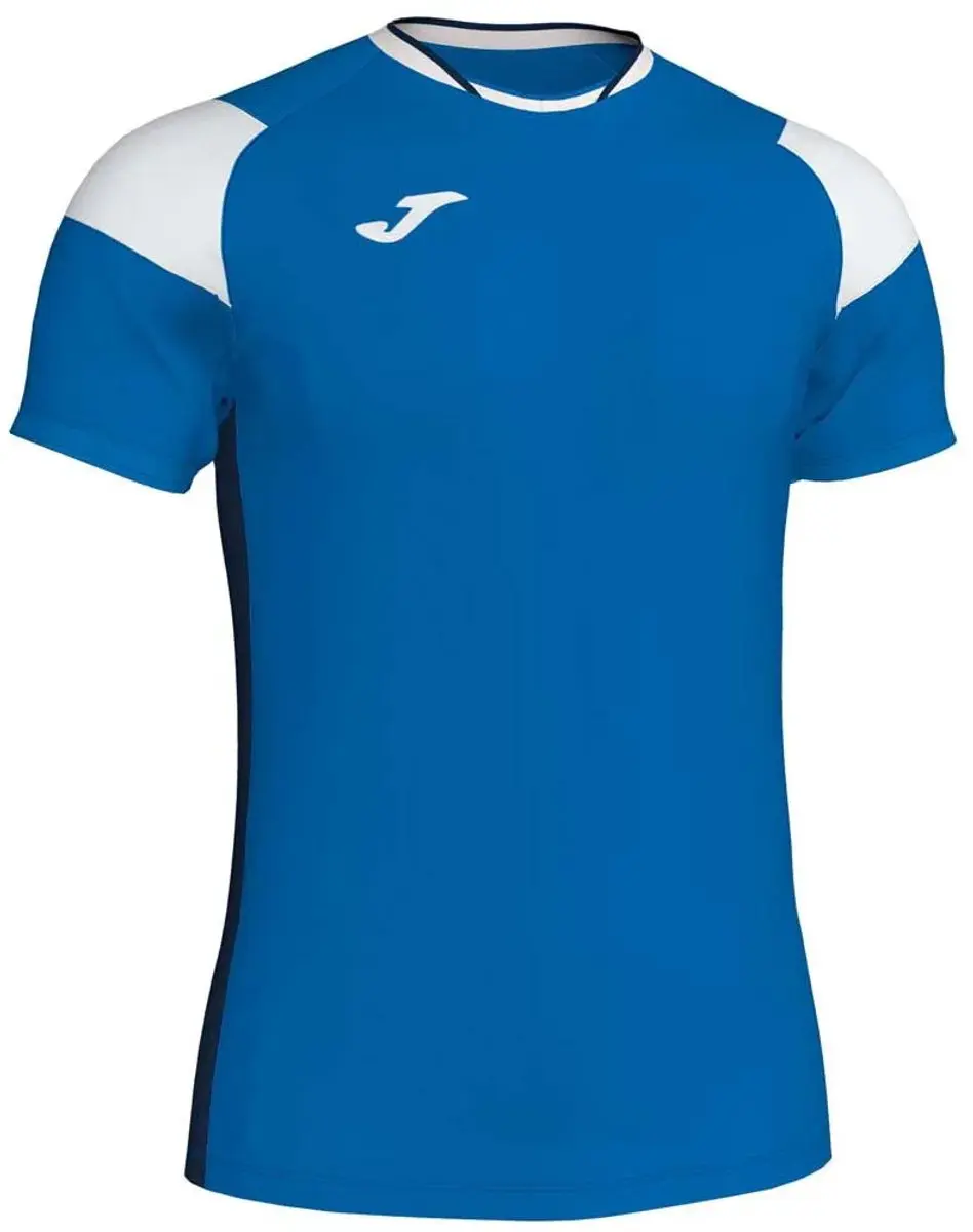 Joma Crew III T-Shirt Heren - Royal / Marine / Wit | Maat: S