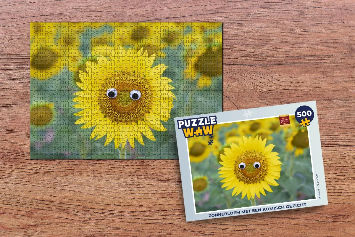 PuzzleWow Zonnebloem Legpuzzel 500 Stuks - Multicolor