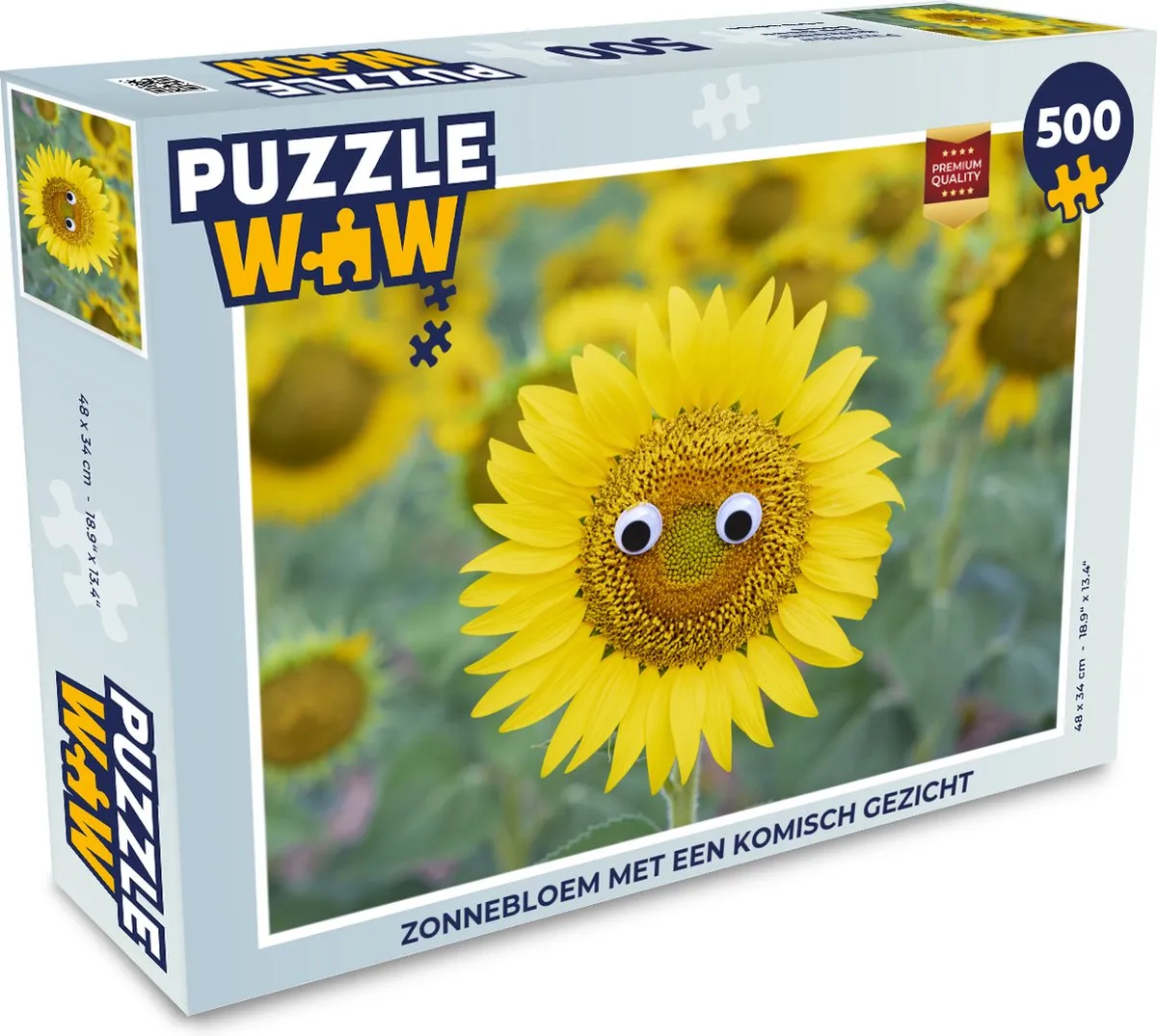 PuzzleWow Zonnebloem Legpuzzel 500 Stuks