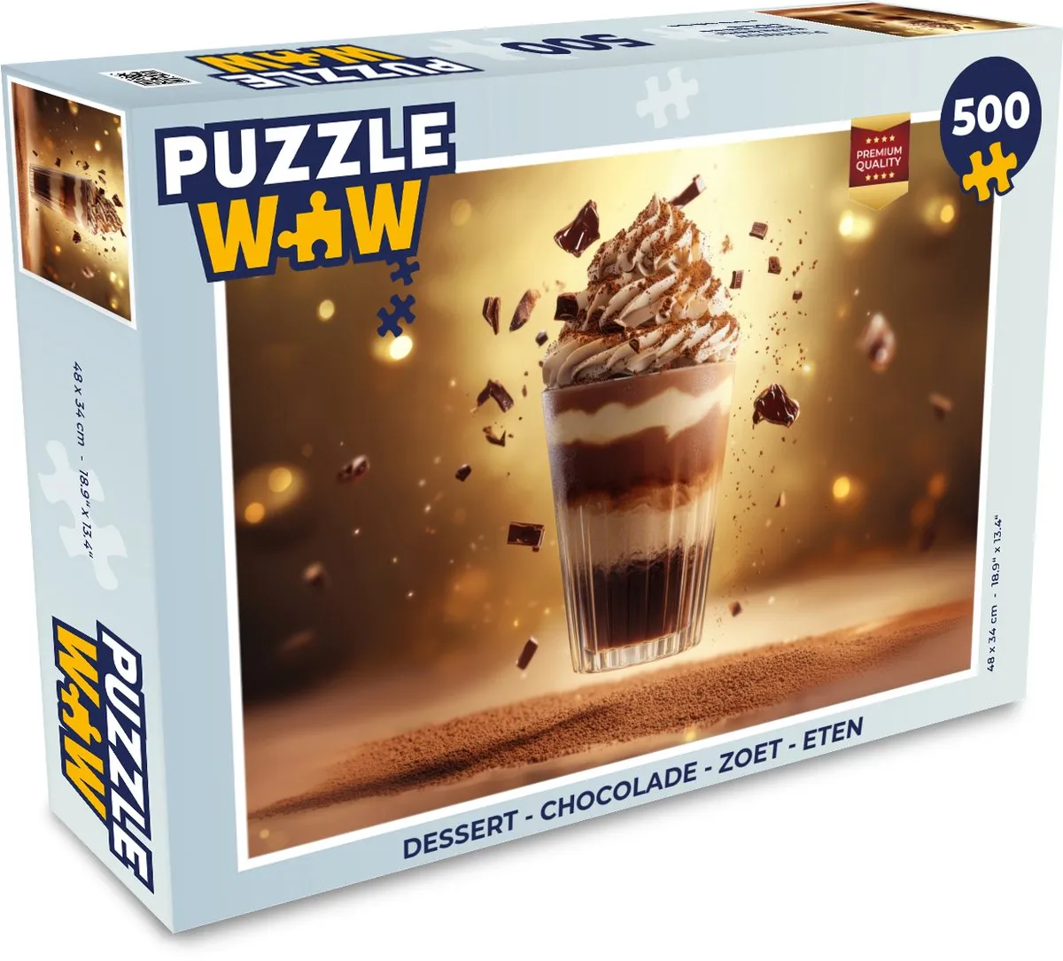 PuzzleWow Dessert Chocolade Legpuzzel 500 Stuks