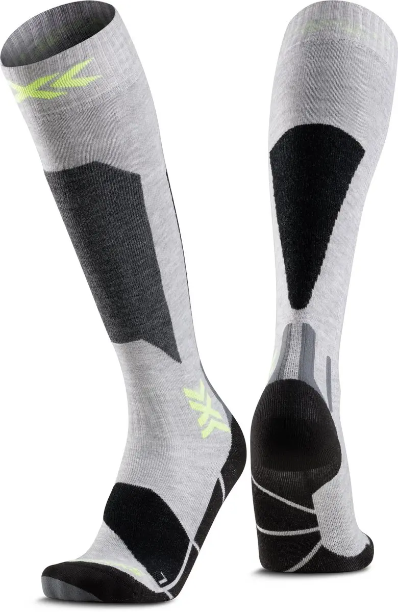 X-Socks Ski Discover OTC skisokken Rhino Grey/Canary 45-47