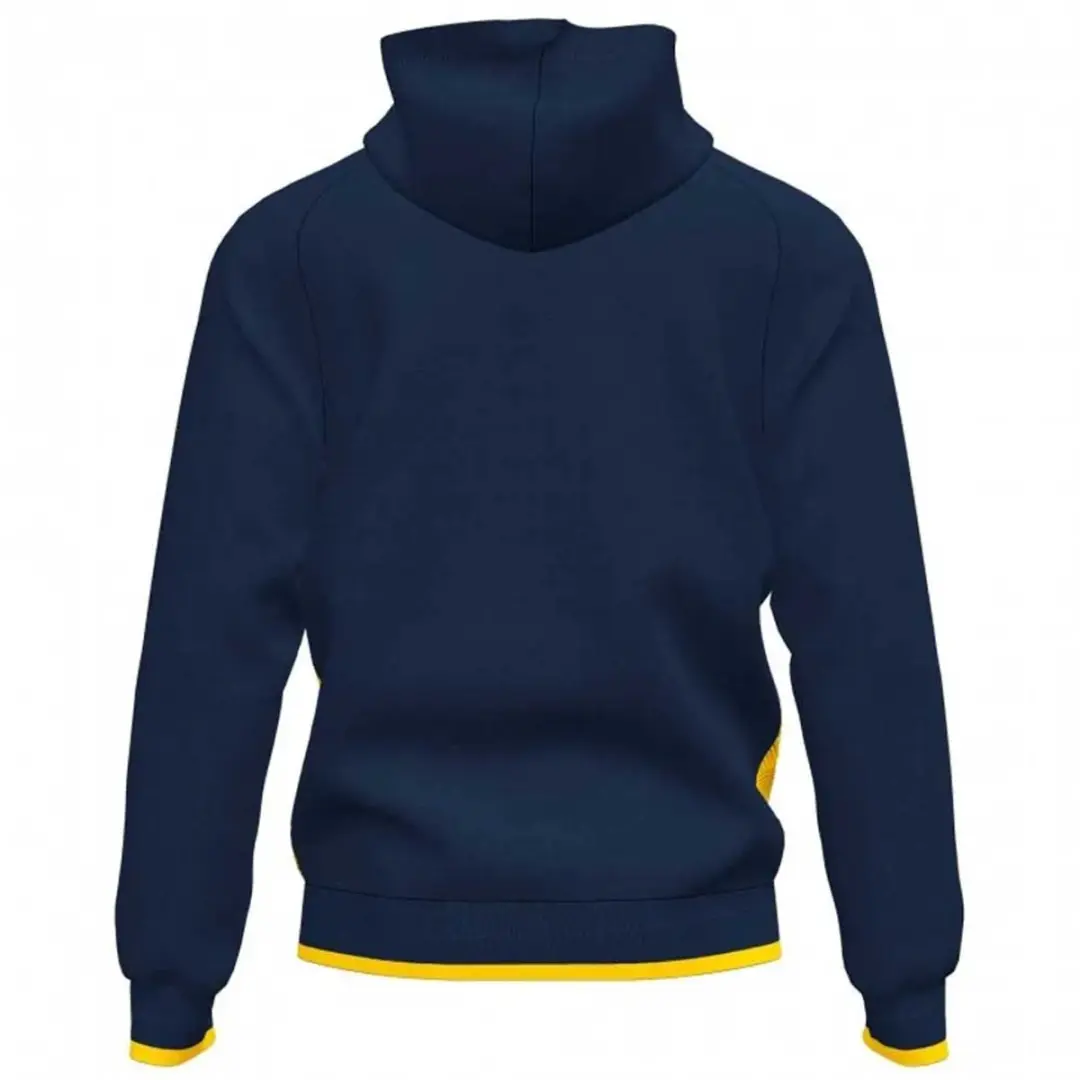 Joma Supernova III Jas Met Kap Kinderen - Marine / Geel | Maat: 152