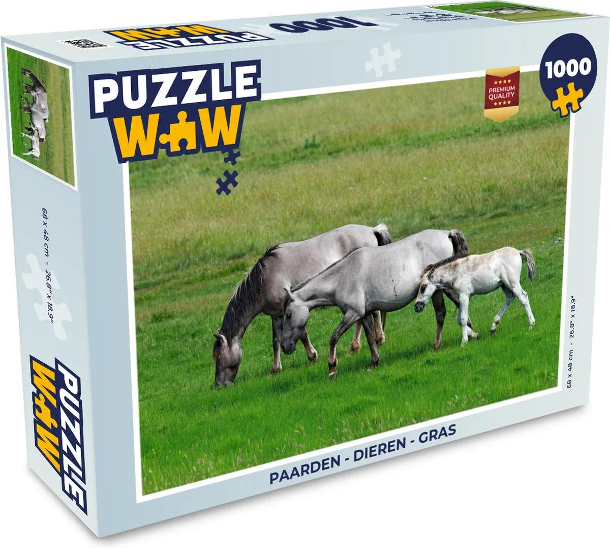 PuzzleWow Paarden Legpuzzel 1000 Stuks